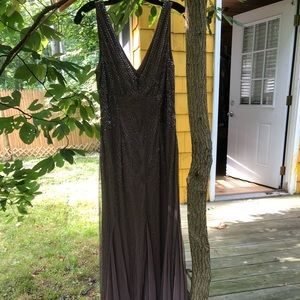 Aiden Mattox size 10 Caramel Beaded Gown!